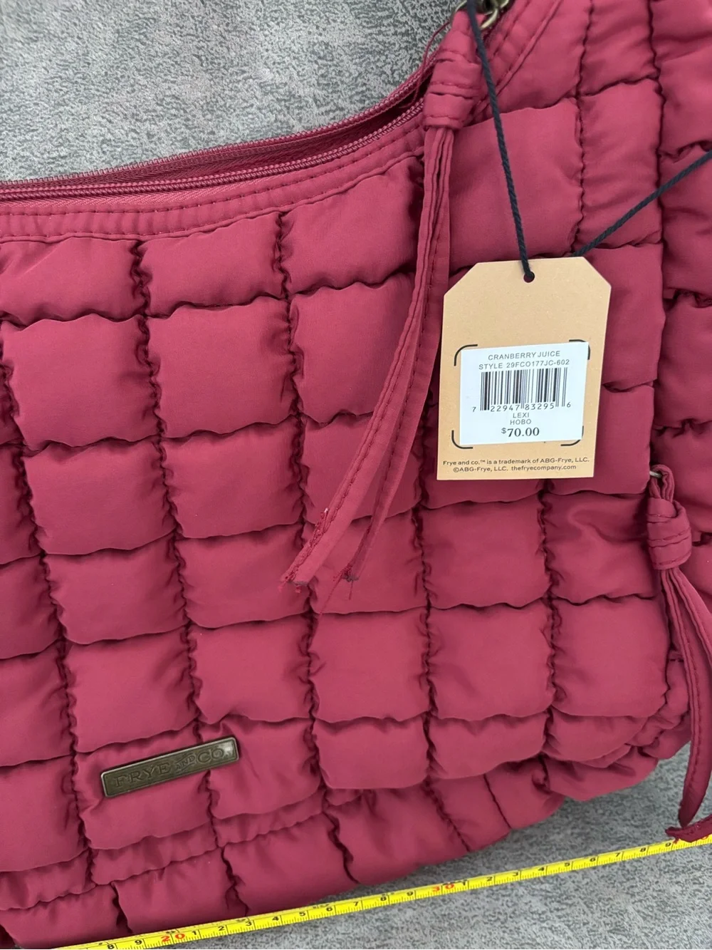 FRYE AND CO. quilted hobo